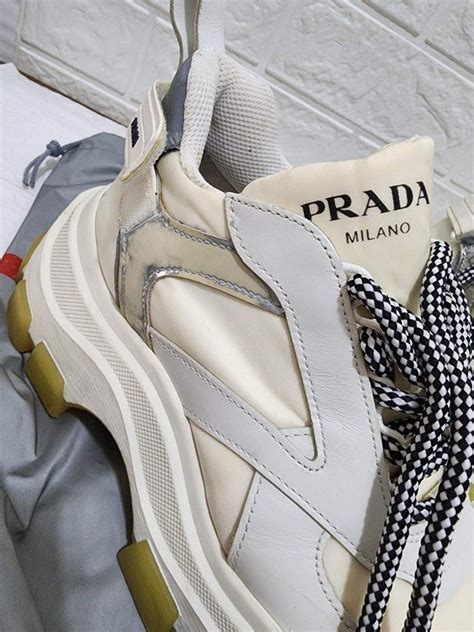 prada pegasus white